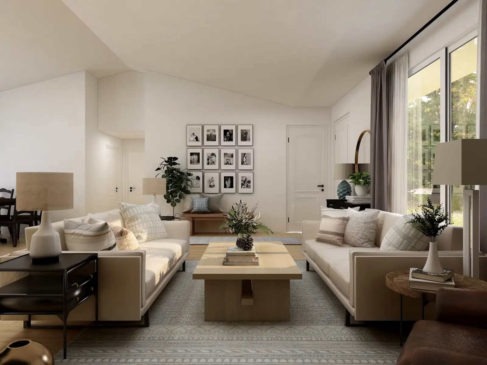 Beautifully renovated living room